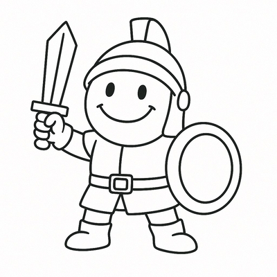 Smiling Warrior Coloring Pages for Kids to Inspire Creativity 2026