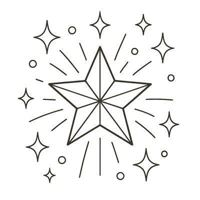 Sparkling Glitter Coloring Pages for Kids 2026