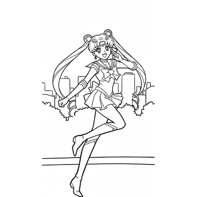 Sparkling Sailor Moon Coloring Pages – Free Printable Sheets for Girls
