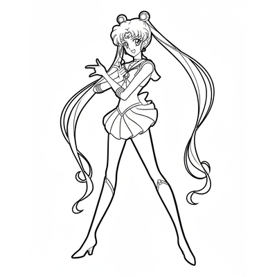 Sparkling Sailor Moon Coloring Pages – Free Printable Sheets for Girls
