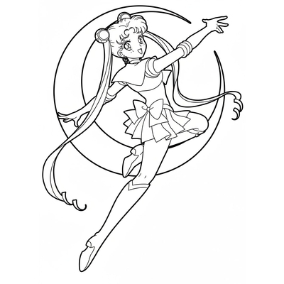 Sparkling Sailor Moon Coloring Pages – Free Printable Sheets for Girls
