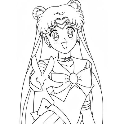 Sparkling Sailor Moon Coloring Pages – Free Printable Sheets for Girls