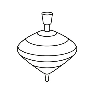 Spinning Top Coloring Pages for Kids to Learn and Create 2026