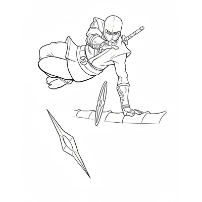 Super Cool Ninja Coloring Pages for Adventurous Boys