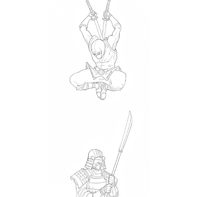 Super Cool Ninja Coloring Pages for Adventurous Boys