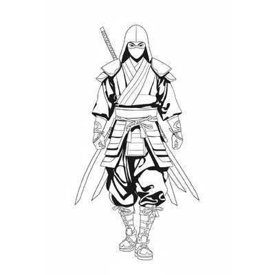 Super Cool Ninja Coloring Pages for Adventurous Boys
