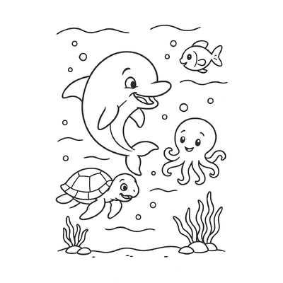 Underwater Animal Coloring Pages for Kids to Inspire Creativity 2026