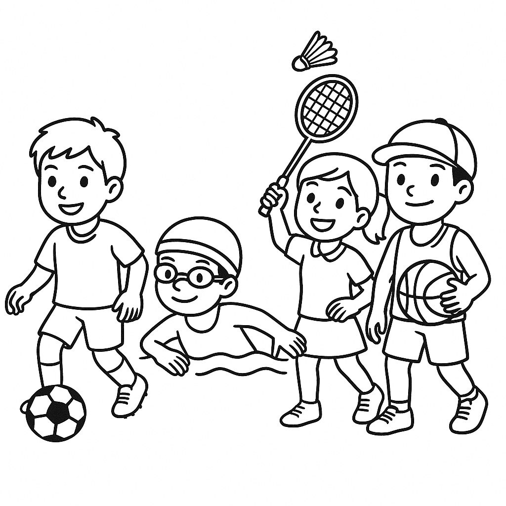 Sports Coloring Pages