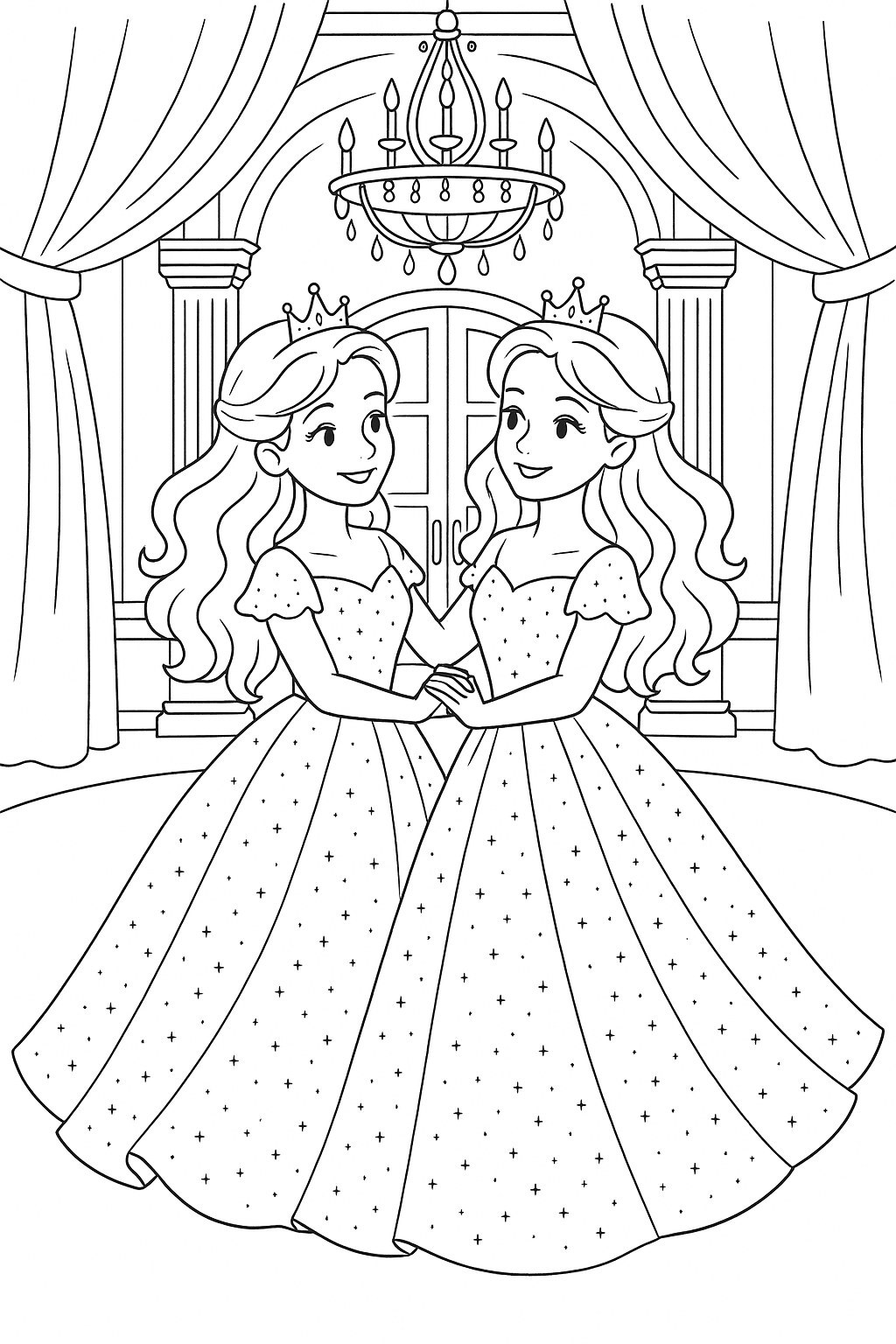 Twin Princesses at the Gala