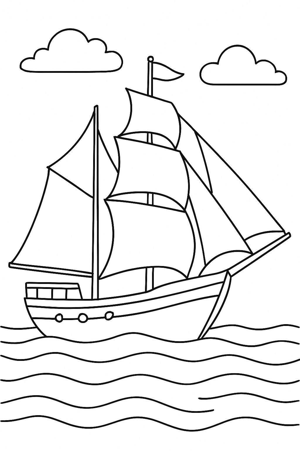 Sailboat on the Sea