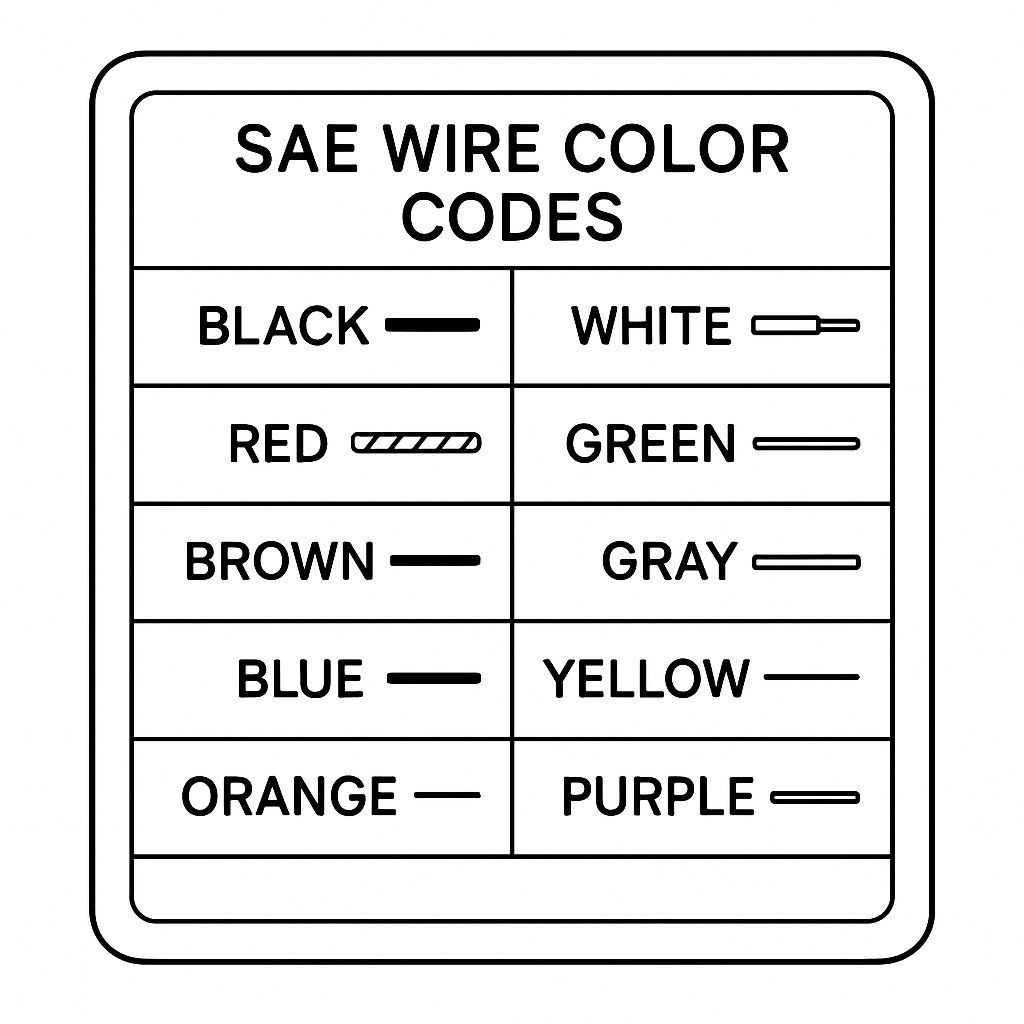 U.S. Electrical Wire Color Diagram