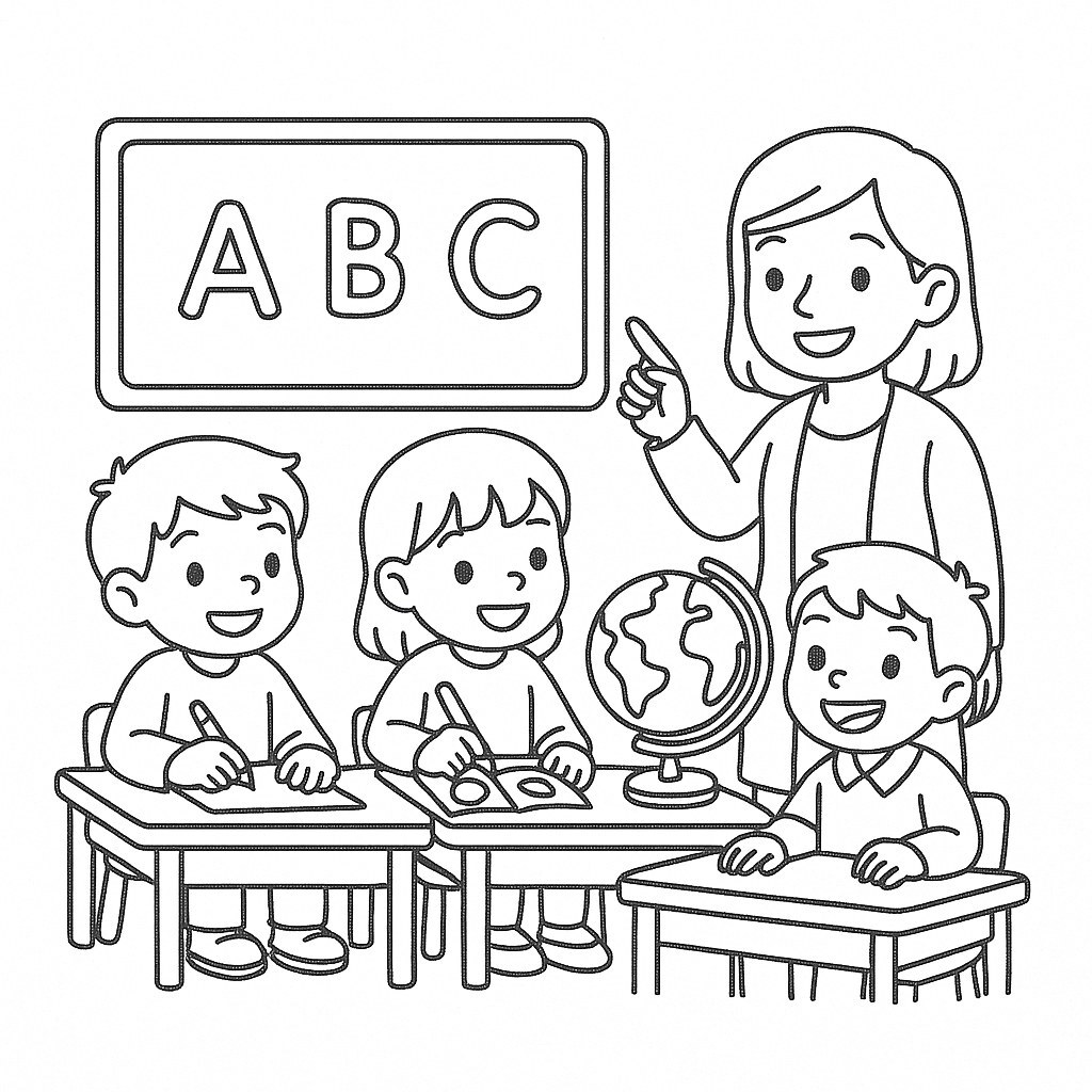 Coloring Pages About Kids and Friends for Children 2026