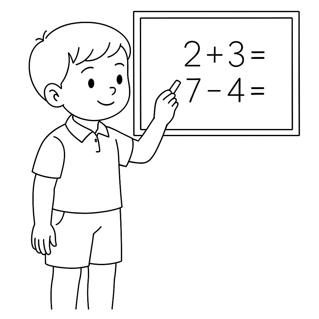 Students Learning Math
