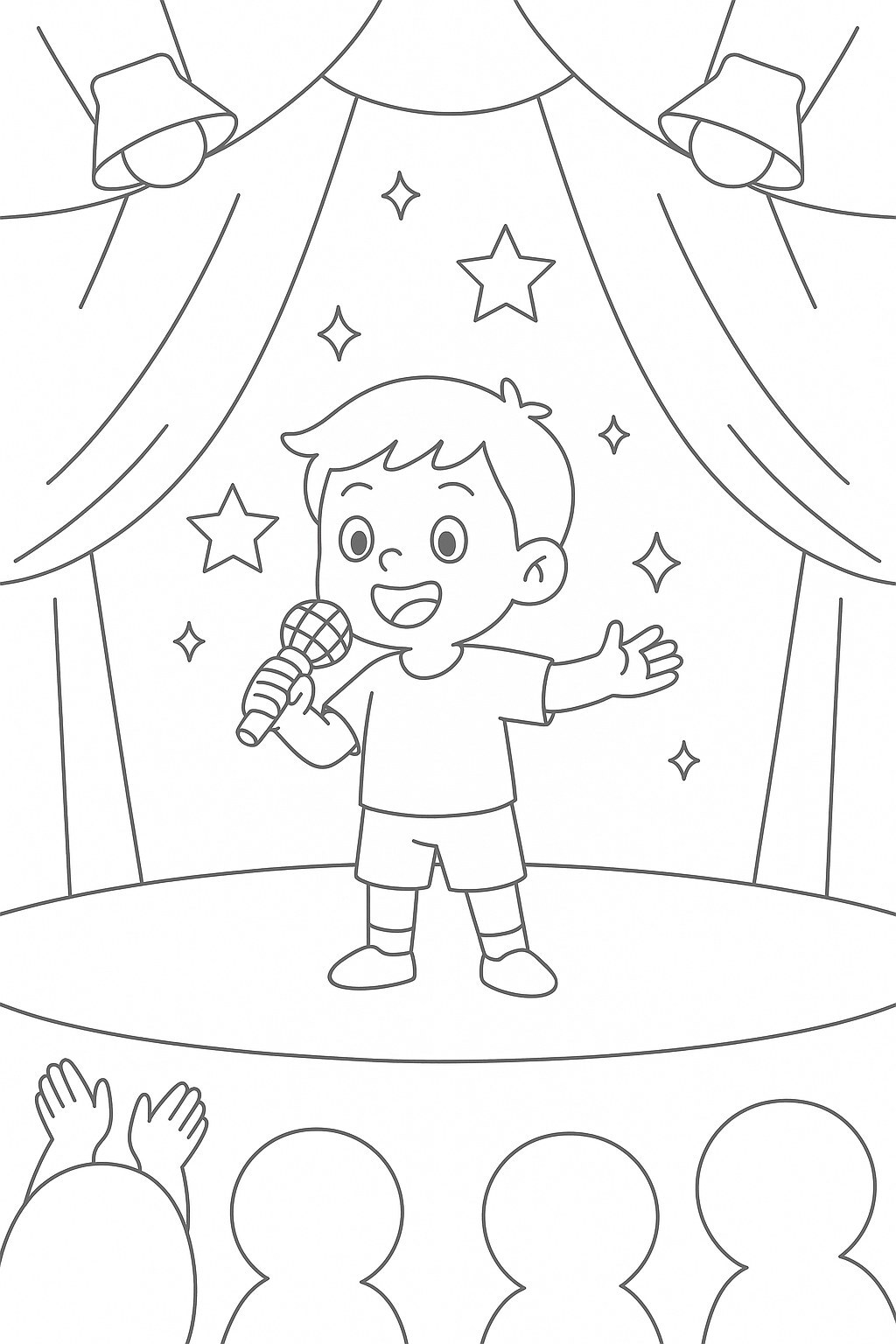 Child Singer on Stage