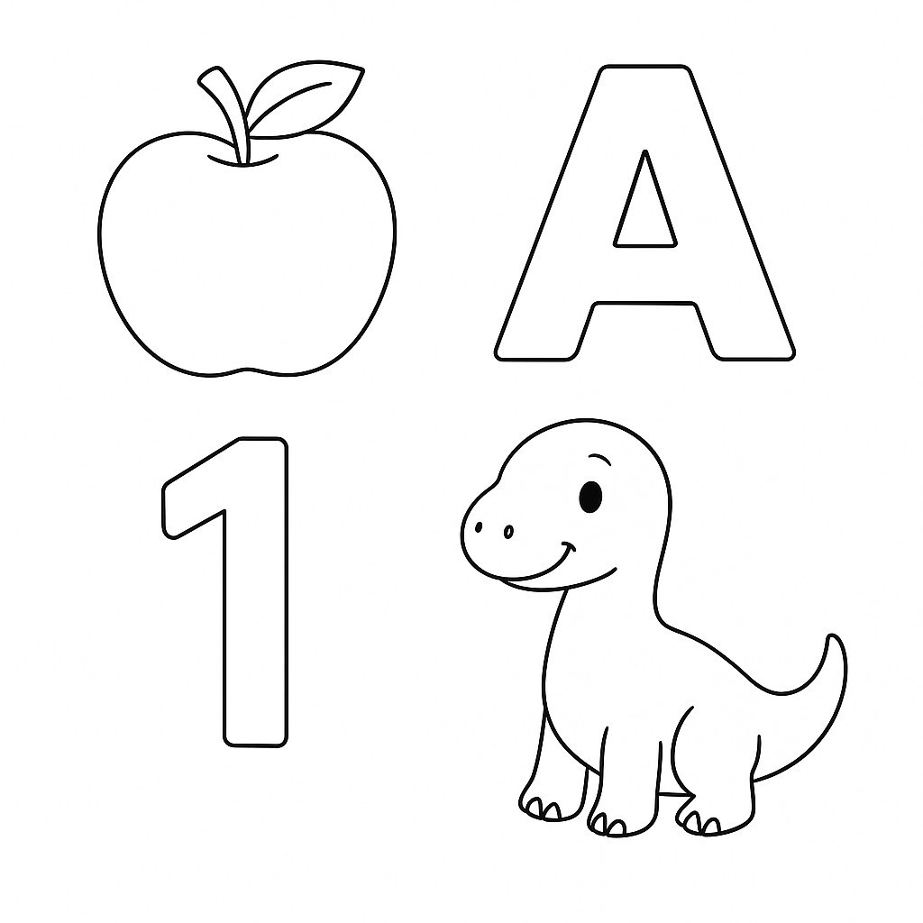 Letters and Numbers Tracing Workbook