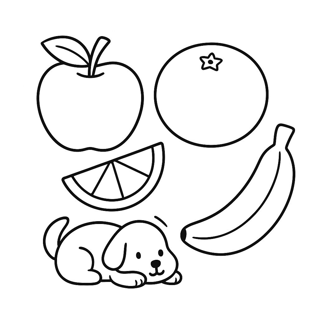 Bright Fruit Coloring