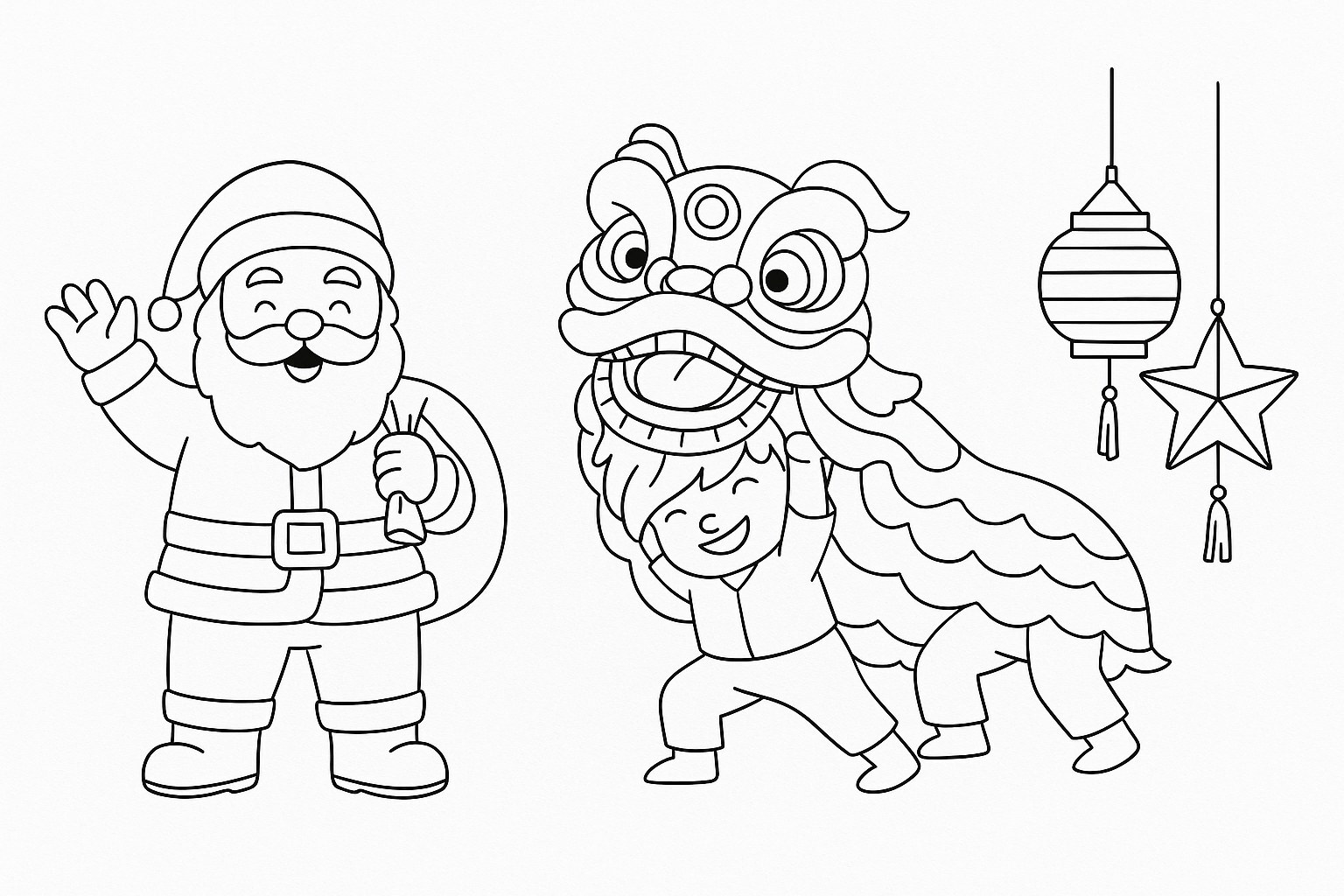 Festival-Themed Coloring Pages