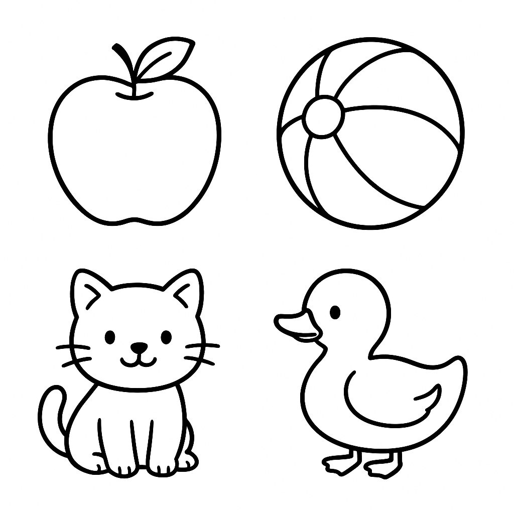 Alphabet Learning Coloring Pages