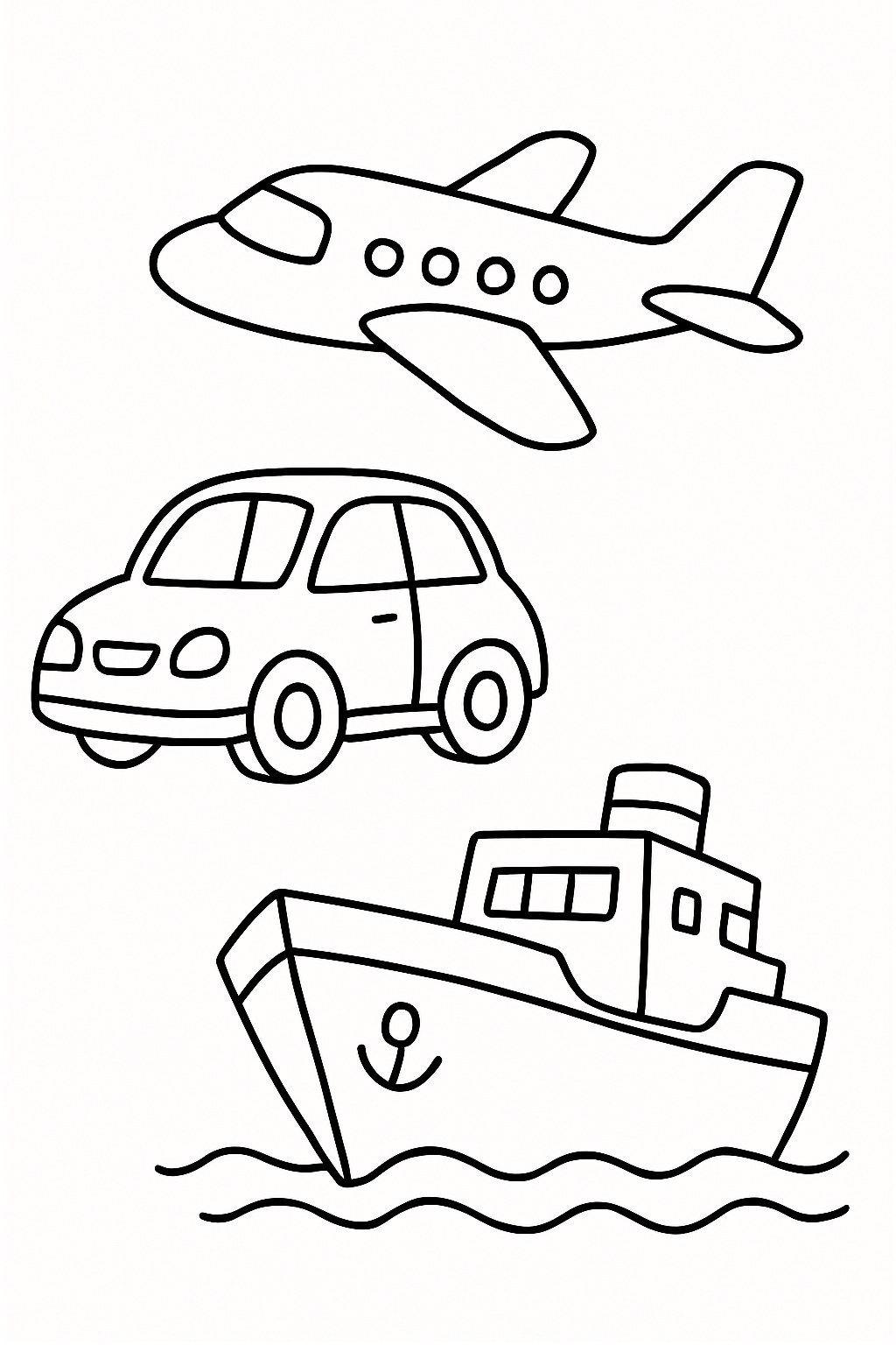 Transportation Coloring Pages