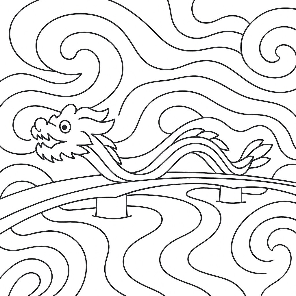 Abstract Art Dragon Bridge
