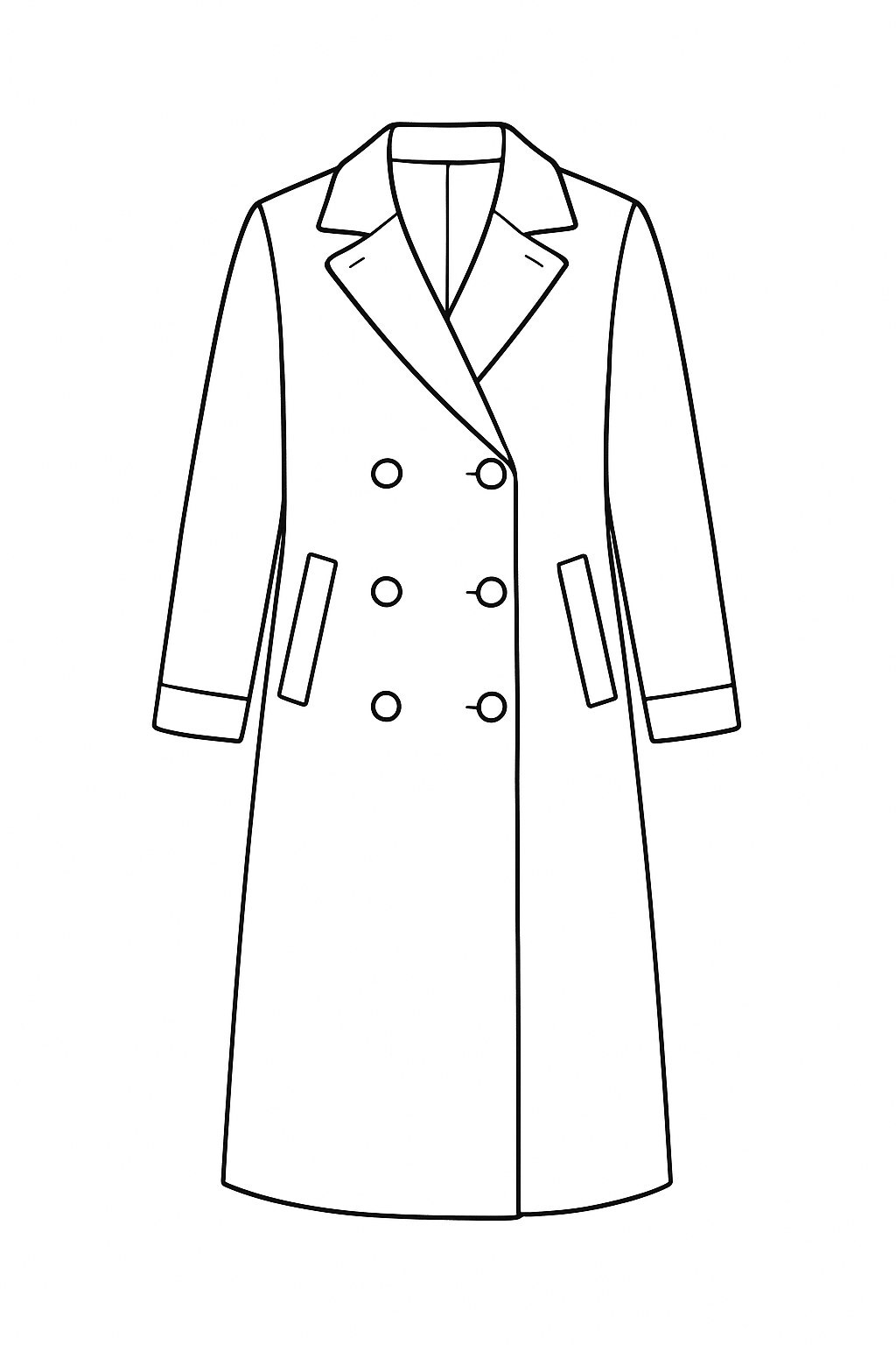 Classic Double-Breasted Coat