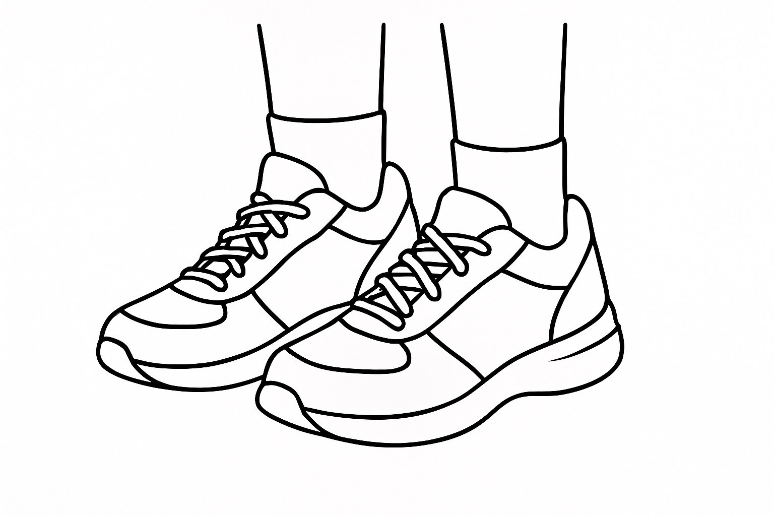 Feet in Sneakers