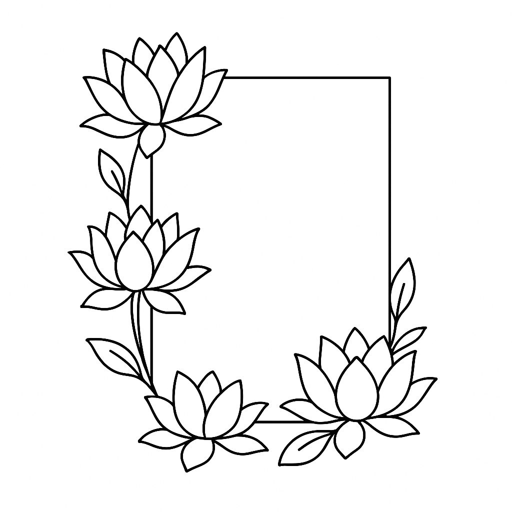 Flower Coloring Frames for Kids – Most Beautiful 2026