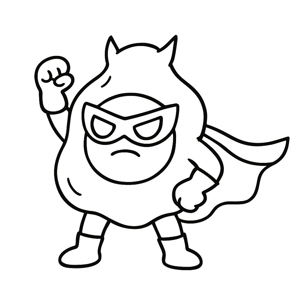 Superhero Fried Egg