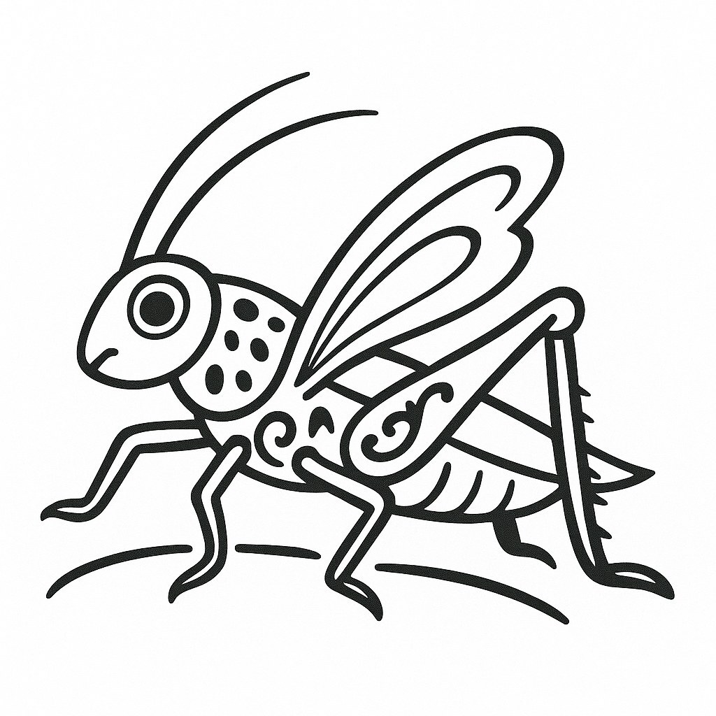 Grasshopper Coloring Pages for Kids – Creative Fun 2026