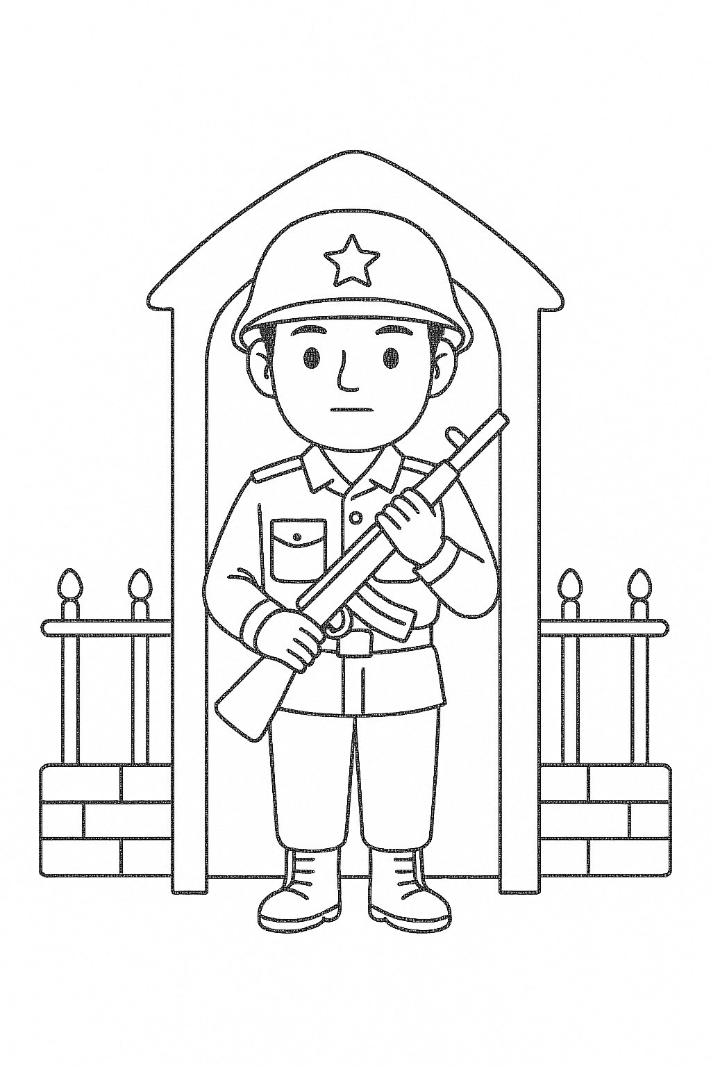 Soldier on Guard