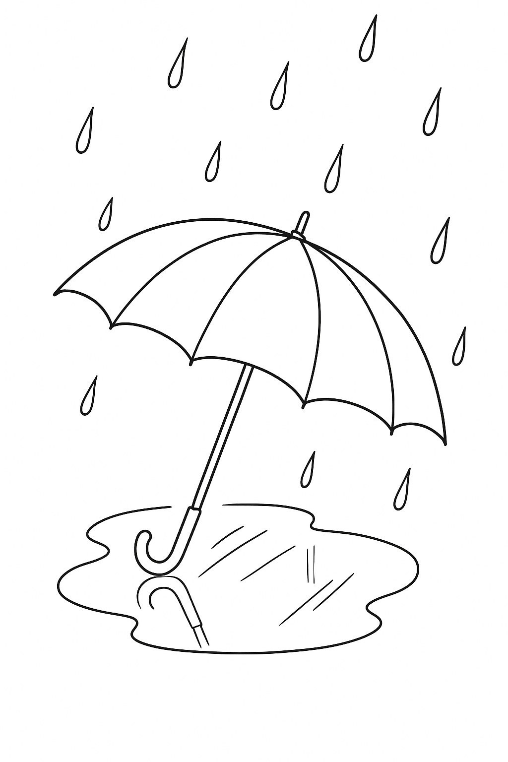 Umbrella in the Rain
