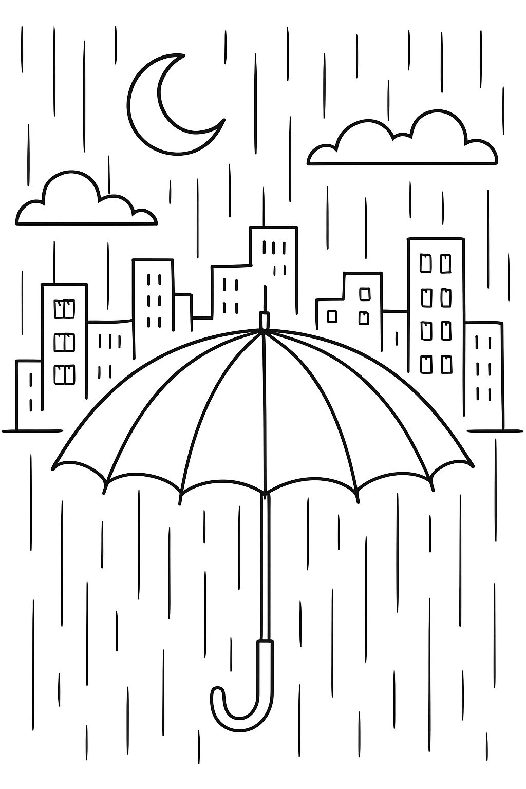 The Umbrella on a Rainy Night
