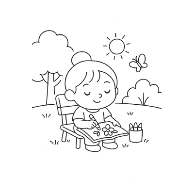 Bé Bún Coloring Practice – Cute and Creative Pages for Kids 2026