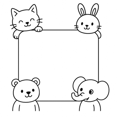 Coloring Frame Templates for Kids – Creative and Beautiful 2026
