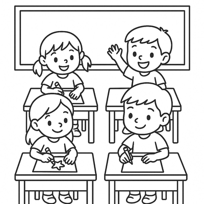 Coloring Pages About Kids and Friends for Children 2026