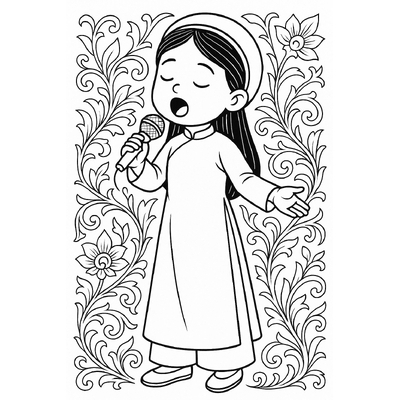 Coloring Pages of Kids as Singers – Creative and Fun Learning for Children 2026
