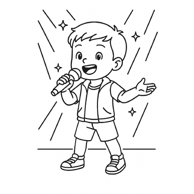Coloring Pages of Kids as Singers – Creative and Fun Learning for Children 2026