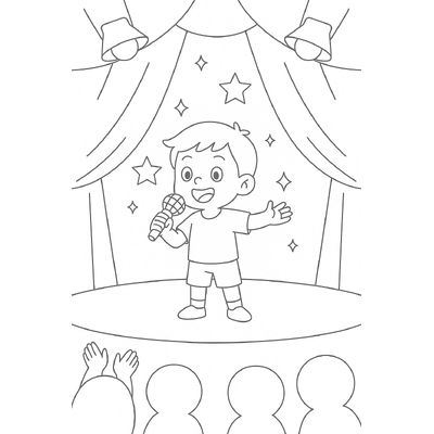 Coloring Pages of Kids as Singers – Creative and Fun Learning for Children 2026
