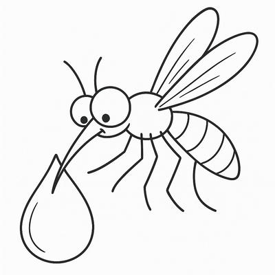 Cute Mosquito Coloring Pages for Kids 2026 – Free PDF