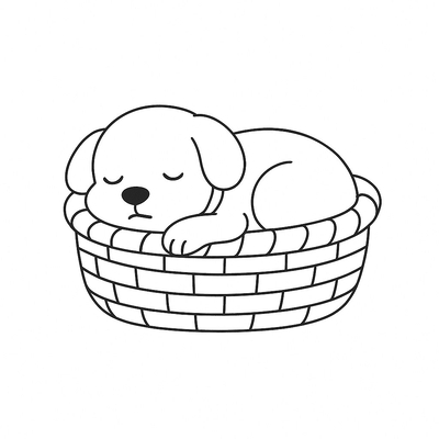 Cute Puppy Coloring Pages for Kids 2026