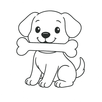 Cute Puppy Coloring Pages for Kids 2026