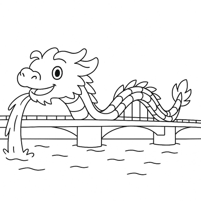 Dragon Bridge (Da Nang) Coloring Pages for Kids to Inspire Creativity 2026