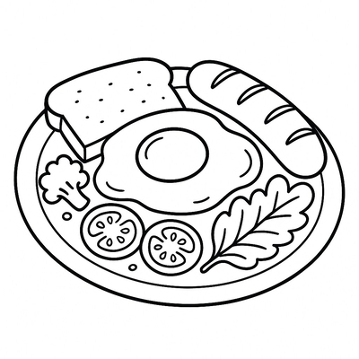 Fried Egg Coloring Pages for Kids – Most Creative Designs 2026