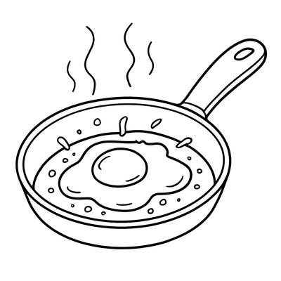 Fried Egg Coloring Pages for Kids – Most Creative Designs 2026