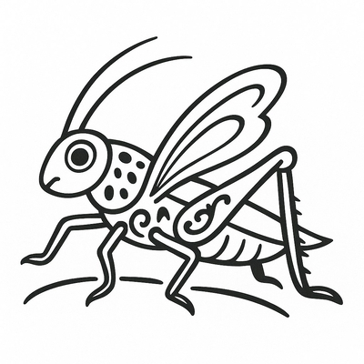 Grasshopper Coloring Pages for Kids – Creative Fun 2026