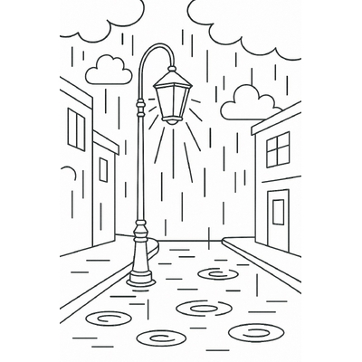 Rain Cloud Coloring Pages for Kids to Inspire Creativity 2026
