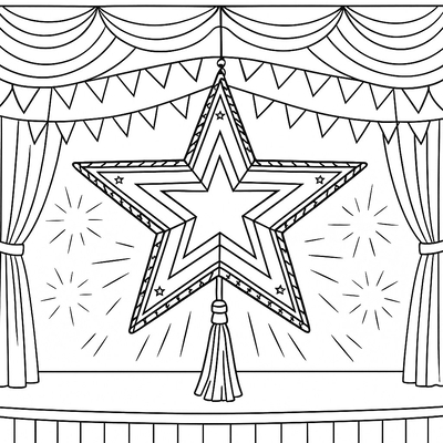 Star Lantern Coloring Pages for Kids 2026