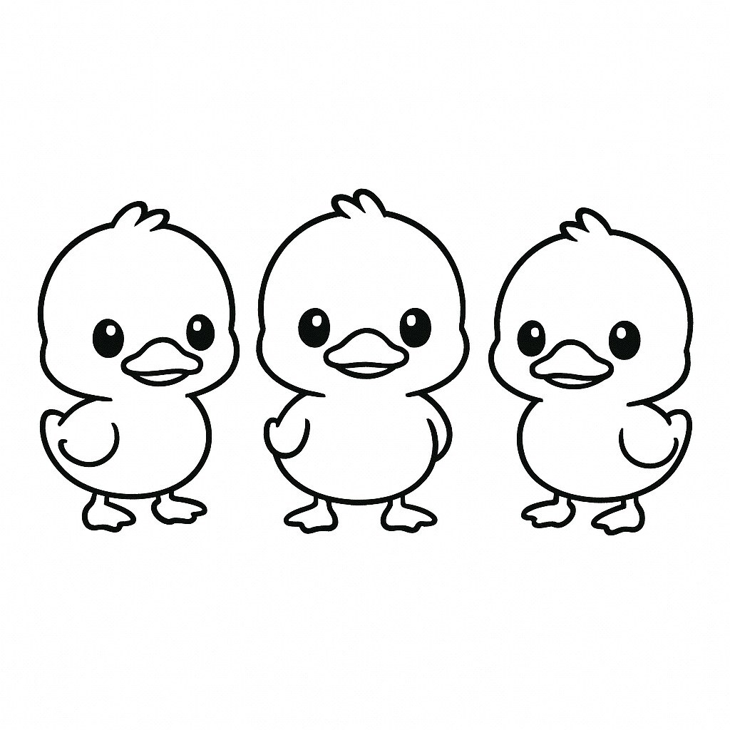 Chibi Baby Ducks