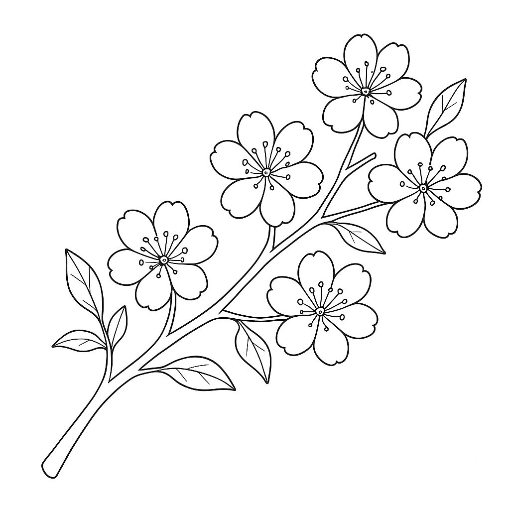 Peach Blossom Branch