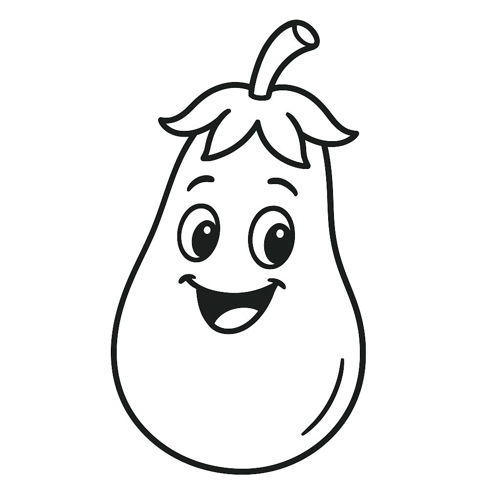 Cartoon Eggplant